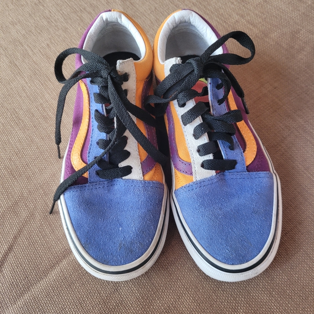 Vans Old Skool Mix Multicolor Sneakers 3.5-5  with Black Laces